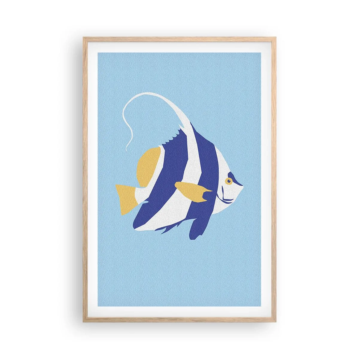 Een poster in een licht eiken lijst - Miss tropische wateren - 61x91 cm