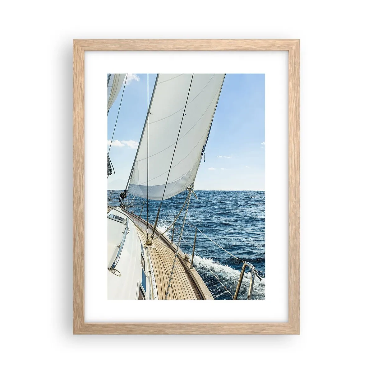 Een poster in een licht eiken lijst - Ahoi, avontuur - 30x40 cm