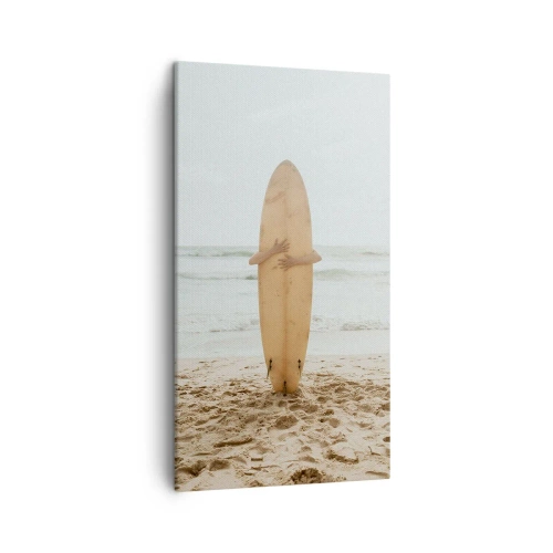 Schilderen op canvas - Uit liefde voor golven - 45x80 cm