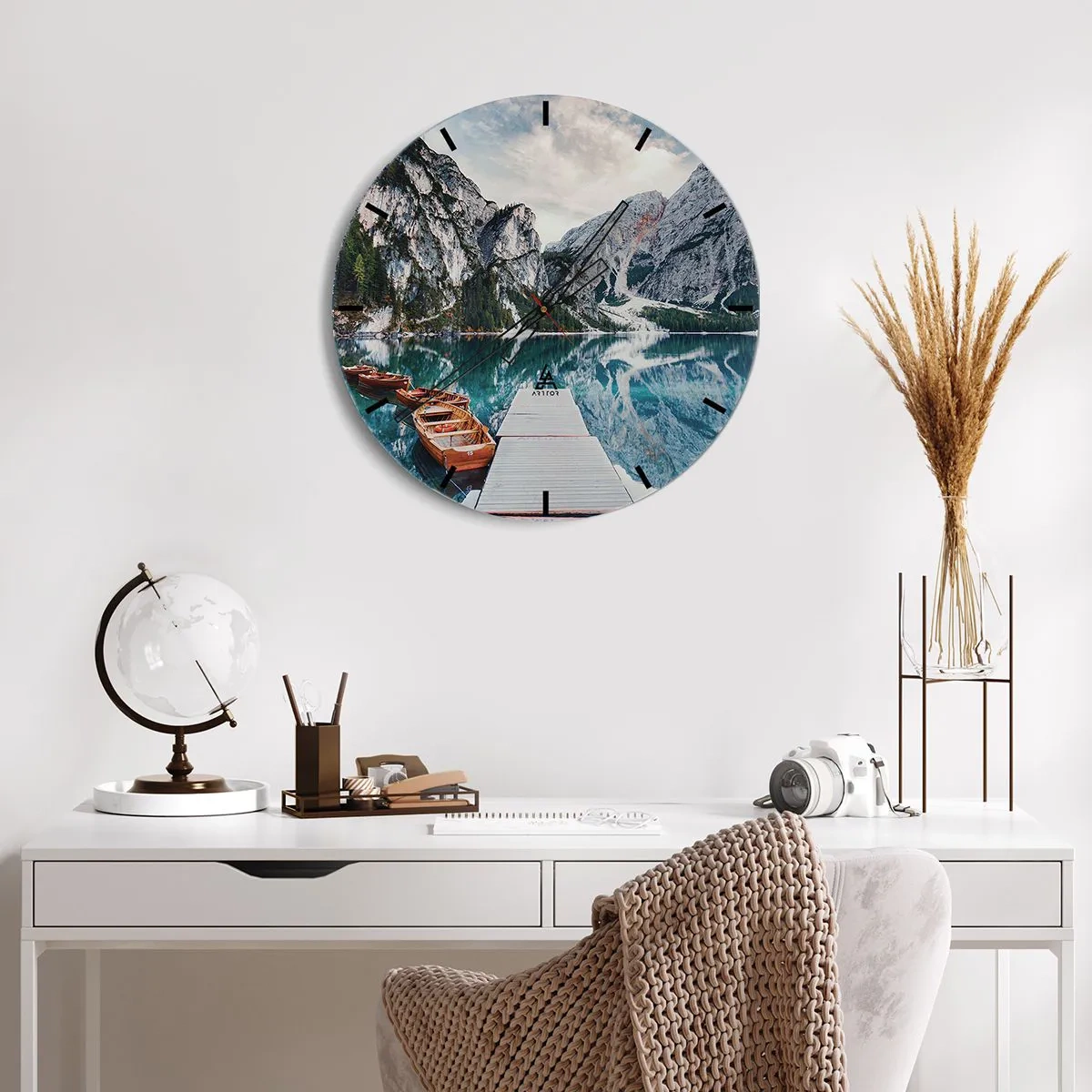 Wandklok - Klok - We zullen je schoonheid laten zien - 30x30 cm