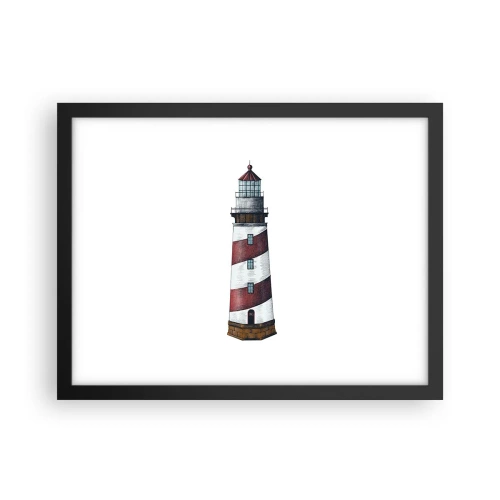 Poster in een zwarte lijst - Altijd op zijn hoede - 40x30 cm