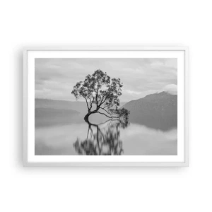 Poster in een witte lijst - Er is zo'n land - 70x50 cm