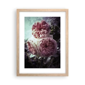 Een poster in een licht eiken lijst - In een romantische sfeer - 30x40 cm