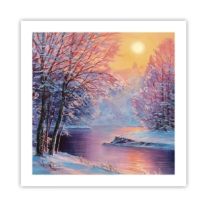 Poster - De kleuren van de winter - 50x50 cm