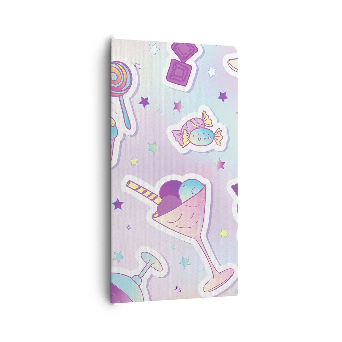 Schilderen op canvas - Dat het elke dag een verjaardag zou zijn - 65x120 cm