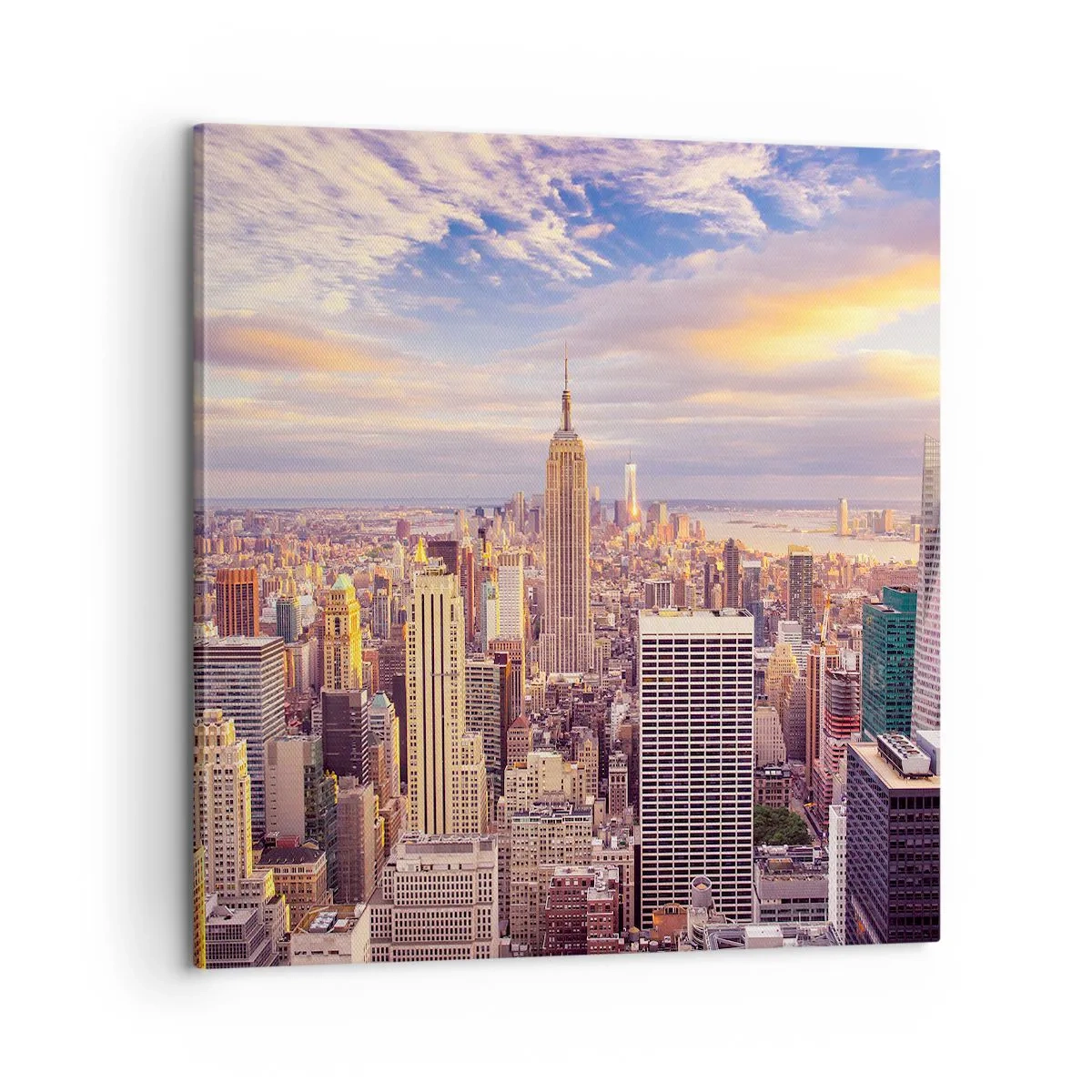 Schilderen op canvas - Reik alleen naar de wolken - 60x60 cm