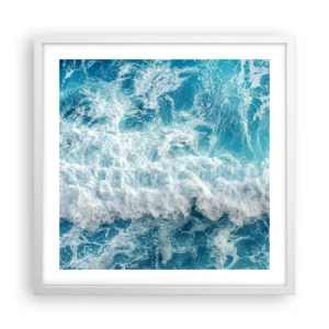 Poster in een witte lijst - Vrolijk en springend - 50x50 cm