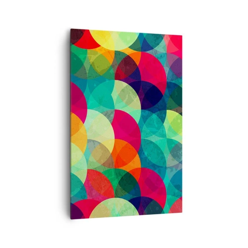 Schilderen op canvas - Beklimming naar de regenboog - 80x120 cm