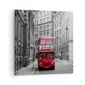 Schilderen op canvas - Het dagelijkse leven hoeft niet grijs te zijn - 60x60 cm