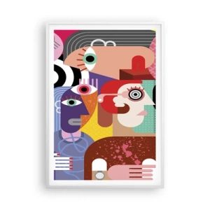 Poster in een witte lijst - Wij zijn van de heer Picasso - 70x100 cm