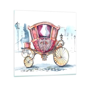 Schilderen op glas - Naar de bruiloft of naar het bal? - 30x30 cm