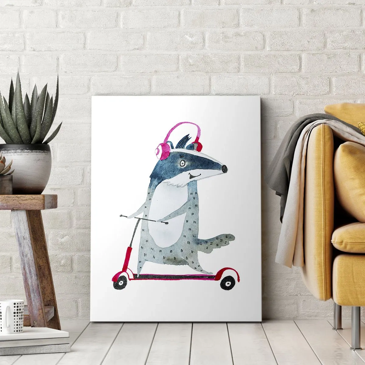 Schilderen op canvas - Badger vreugde - 50x70 cm