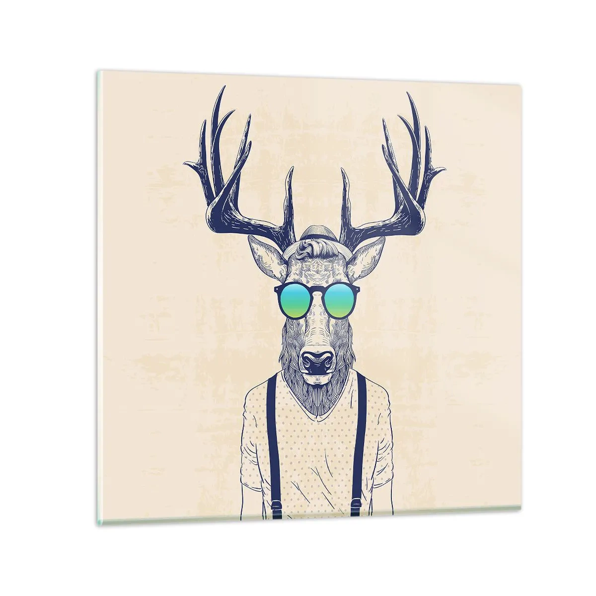 Schilderen op glas - Wie had je verwacht? - 70x70 cm