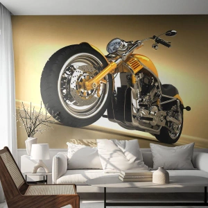 Fotobehang Premium Sand - Een droom van kracht en snelheid - Motor, Motor, Automobiel - 100x70 cm