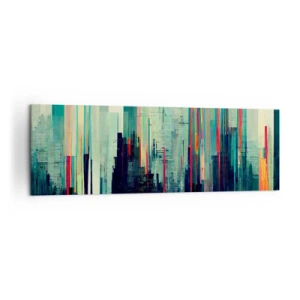 Schilderen op canvas - Futuristische stad - 160x50 cm