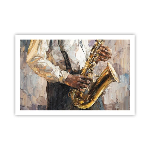 Poster - Tijd om te solo te spelen - 91x61 cm