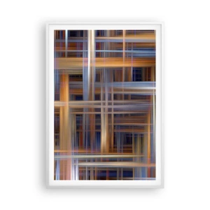 Poster in een witte lijst - Geweven van licht - 70x100 cm