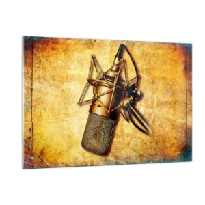 Schilderen op glas - De gouden jaren van radio - 120x80 cm