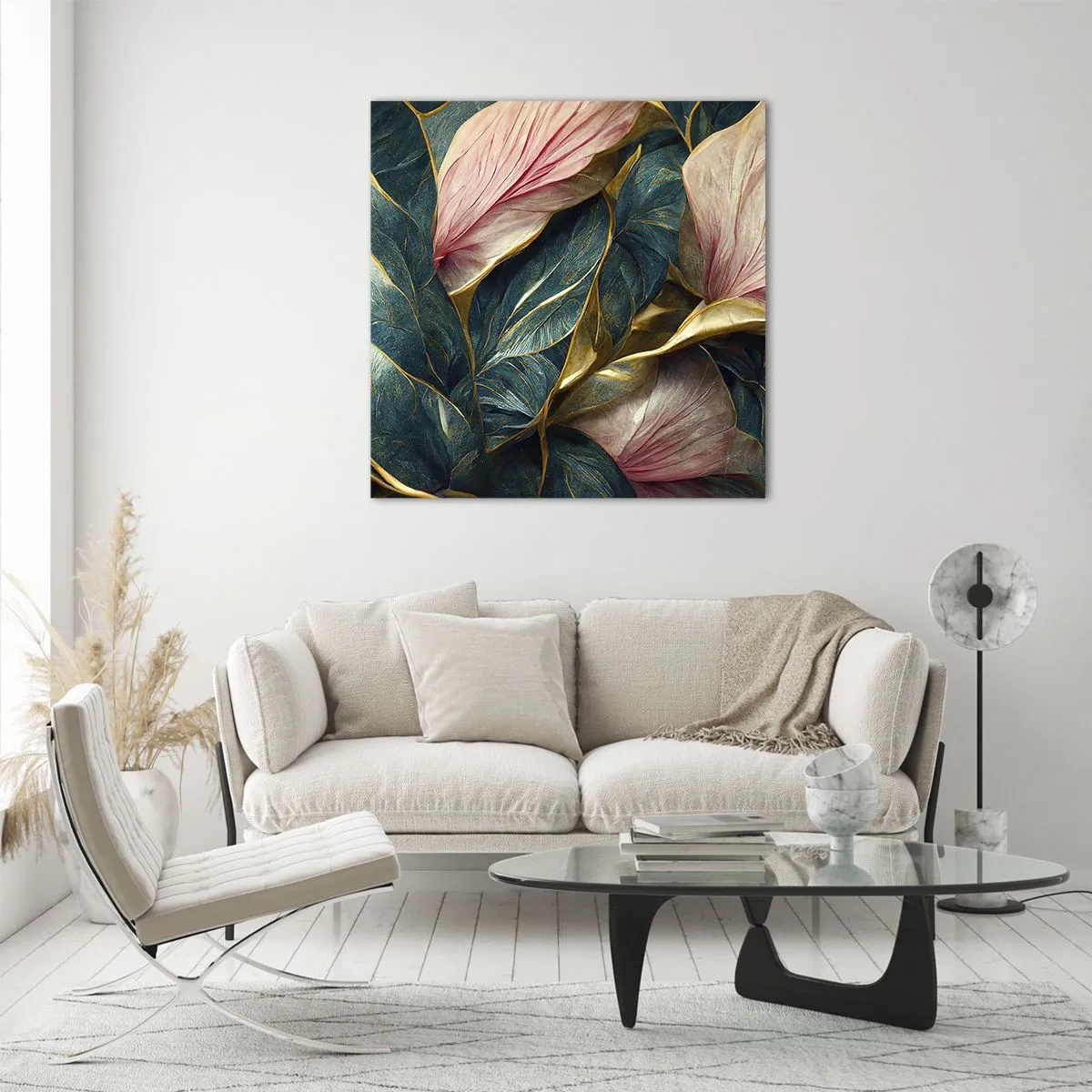 Schilderen op glas - Natuurlijke elegantie en stijl - 60x60 cm