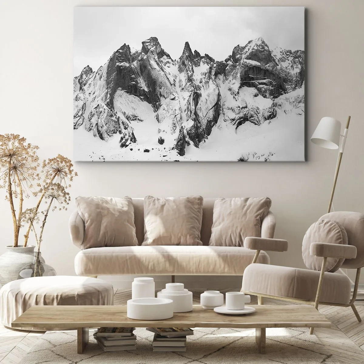 Schilderen op canvas - Granieten gevaarlijke nok - 70x50 cm