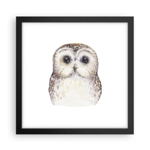 Poster in een zwarte lijst - Kijk in mijn ogen - 30x30 cm