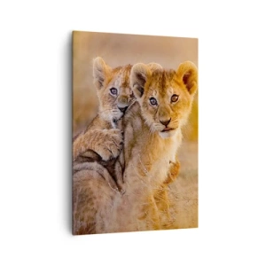 Schilderen op canvas - Niet storen! We hebben plezier - 70x100 cm