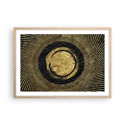 Een poster in een licht eiken lijst - Glamour-compositie - 70x50 cm