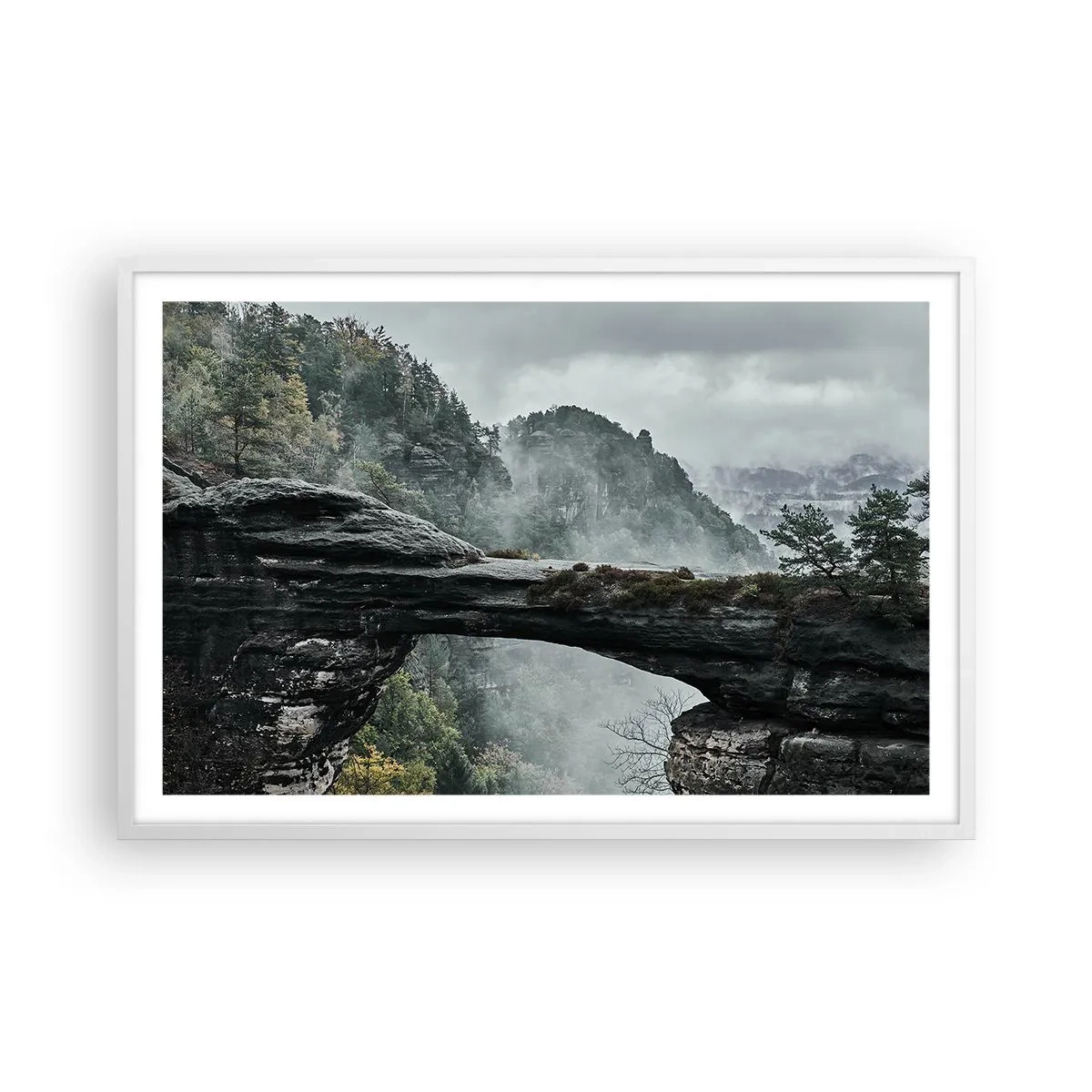 Poster in een witte lijst - Het avontuur gaat beginnen - 91x61 cm