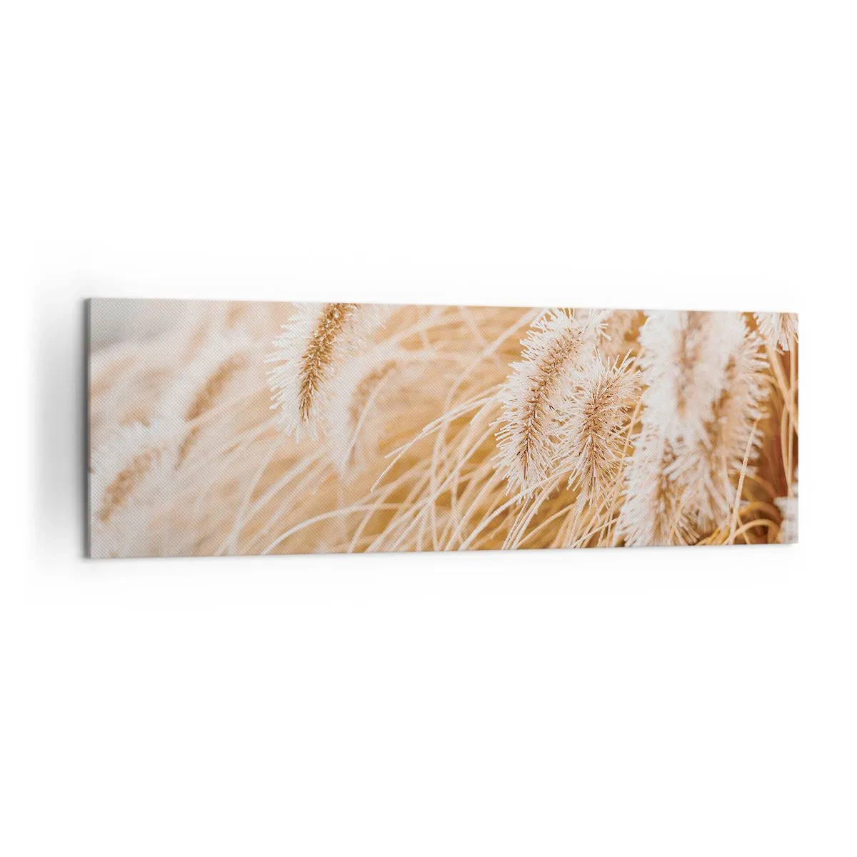 Schilderen op canvas - Het gouden geritsel van het gras - 160x50 cm