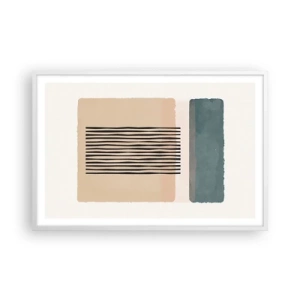 Poster in een witte lijst - Alles is oke - 91x61 cm