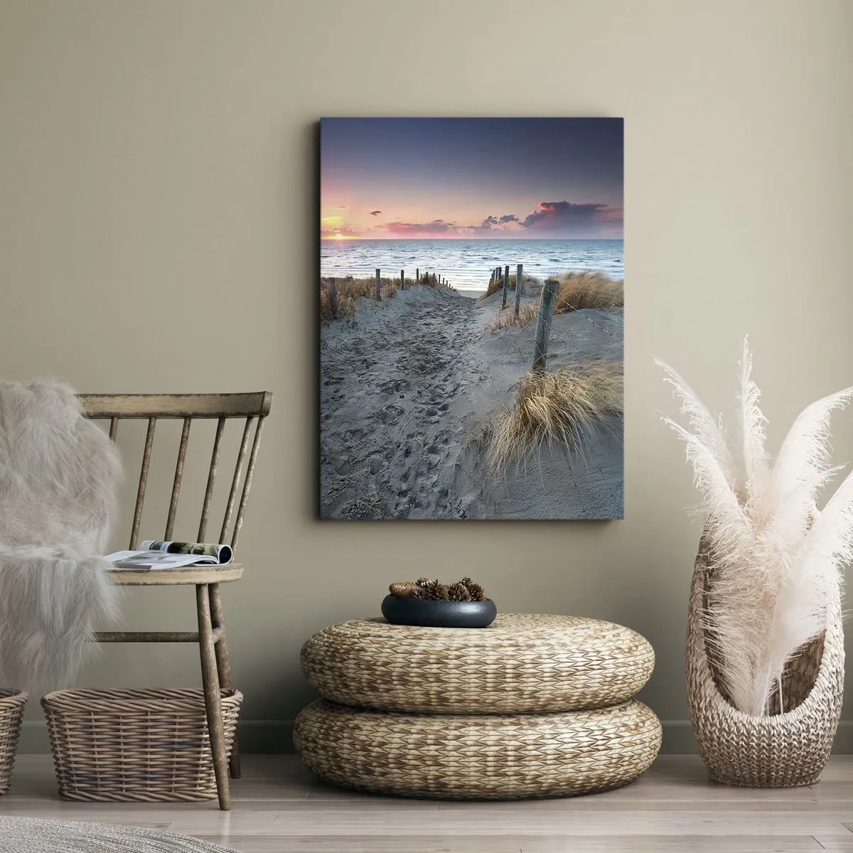 Schilderen op canvas - Je liet een regenboog van licht stralend... - 45x80 cm