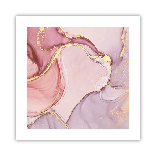 Poster - Een streling van kleuren - 40x40 cm