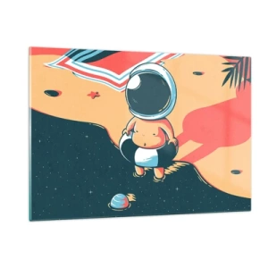 Schilderen op glas - Vanuit een ander perspectief - 120x80 cm