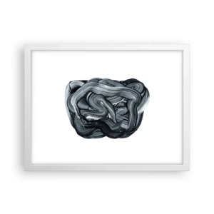 Poster in een witte lijst - Het is niet zo eenvoudig - 40x30 cm