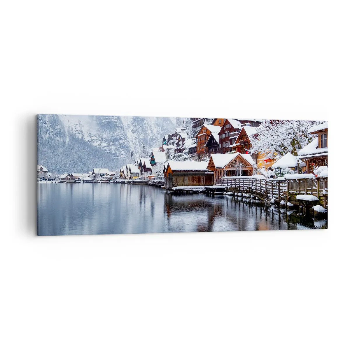 Schilderen op canvas - In winterdecoratie - 140x50 cm