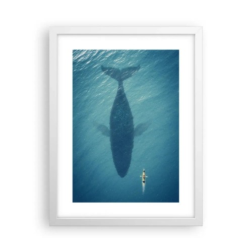 Poster in een witte lijst - Ontmoeting aan de oceaan - 30x40 cm