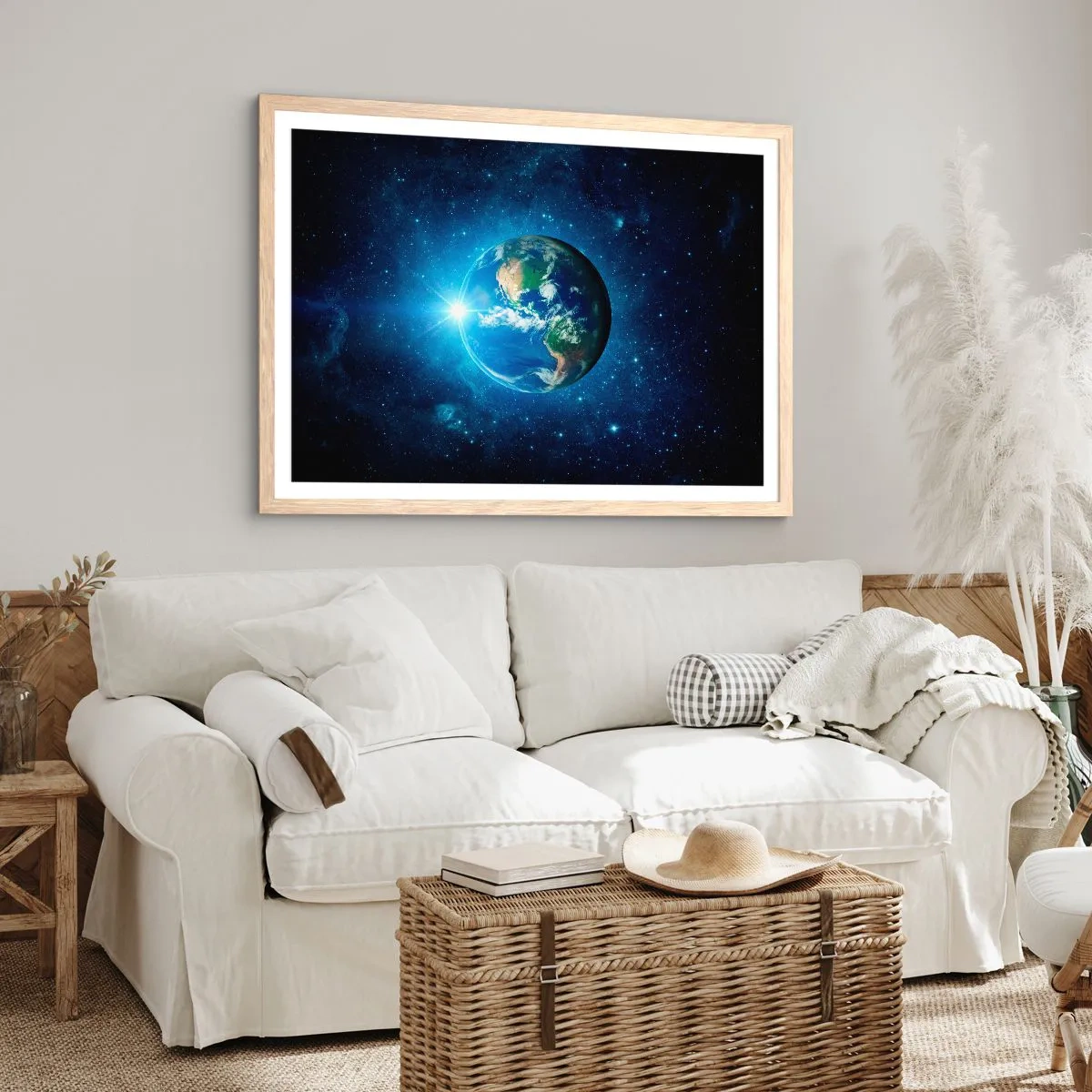Een poster in een licht eiken lijst - We zijn in de hemel - 91x61 cm