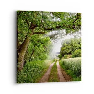 Schilderen op canvas - Et in Arcadia ego - 30x30 cm