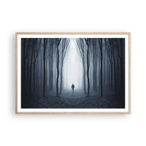 Een poster in een licht eiken lijst - En alles is eenvoudig en duidelijk - 100x70 cm