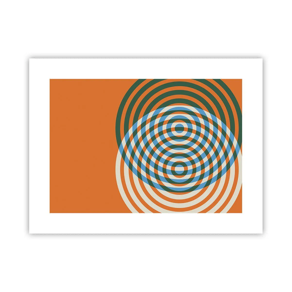 Poster - Abstracte circulaire variatie - 40x30 cm