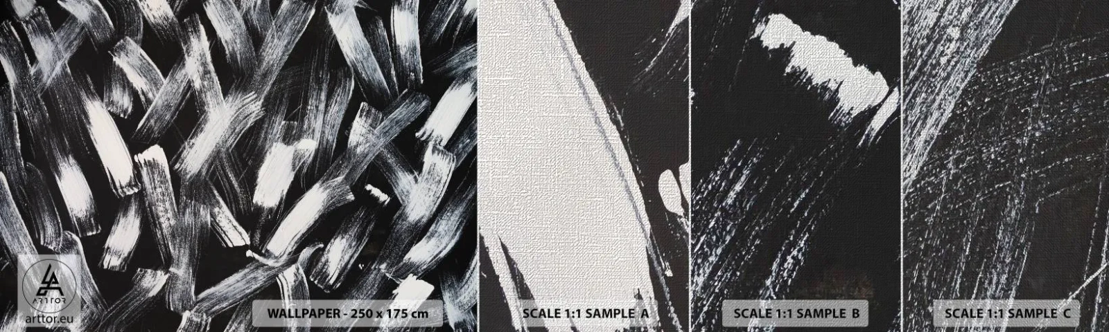 Fotobehang Monster Premium Canvas - Abstractie in de industriële spirit - Deel, Modern, Poetsen - 100x30 cm