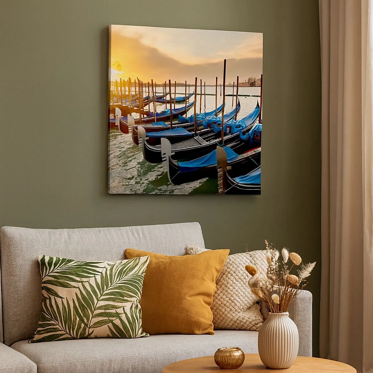 Schilderen op canvas - Voordat de rumoer komt - 30x30 cm