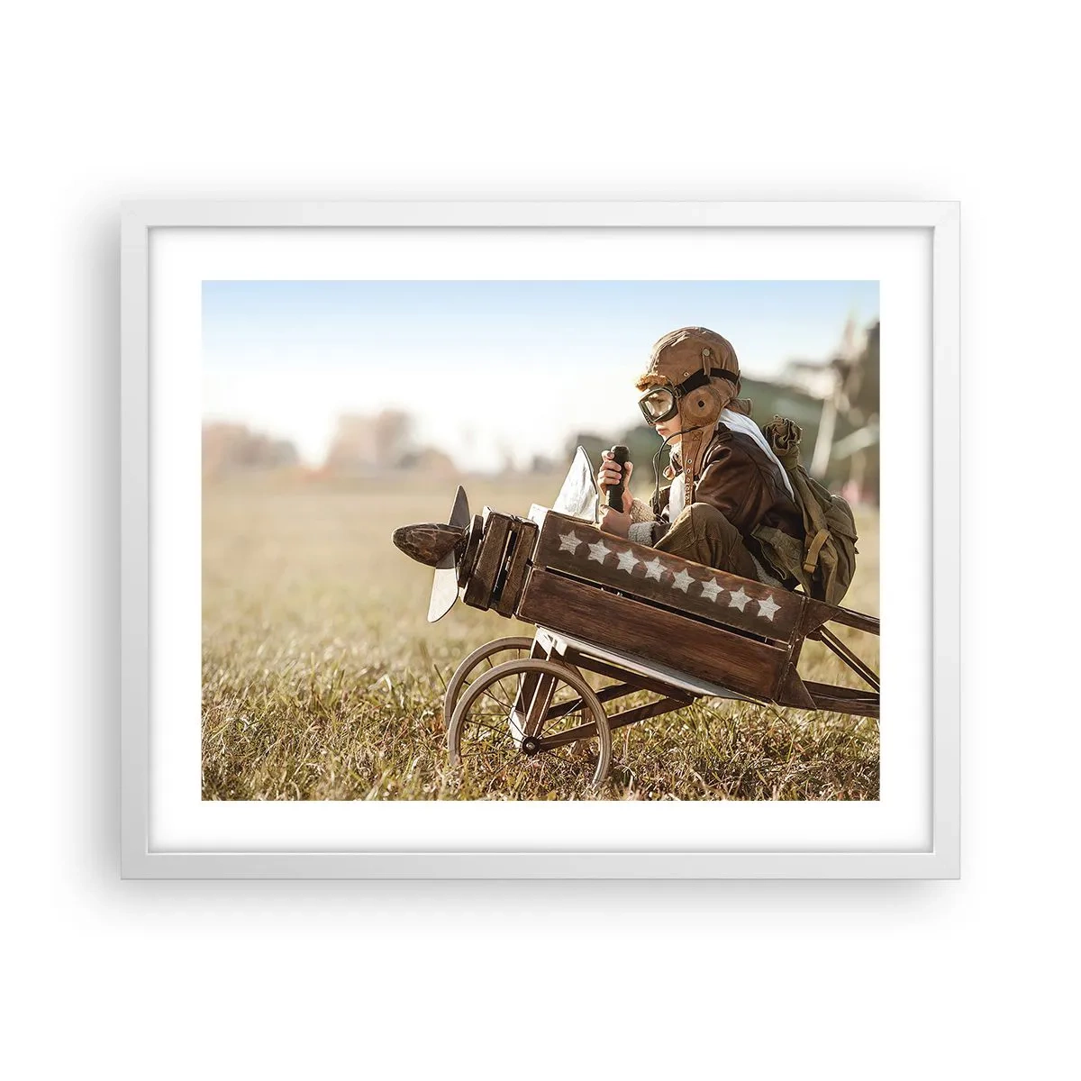 Poster in een witte lijst - Begin naar een droom - 50x40 cm