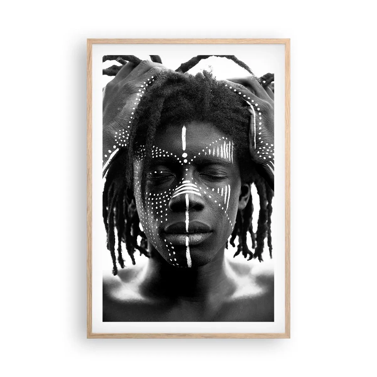 Een poster in een licht eiken lijst - Waar ben je? - 61x91 cm
