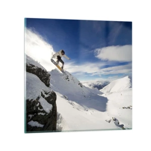 Schilderen op glas - Vrijheid zonder grenzen - 50x50 cm