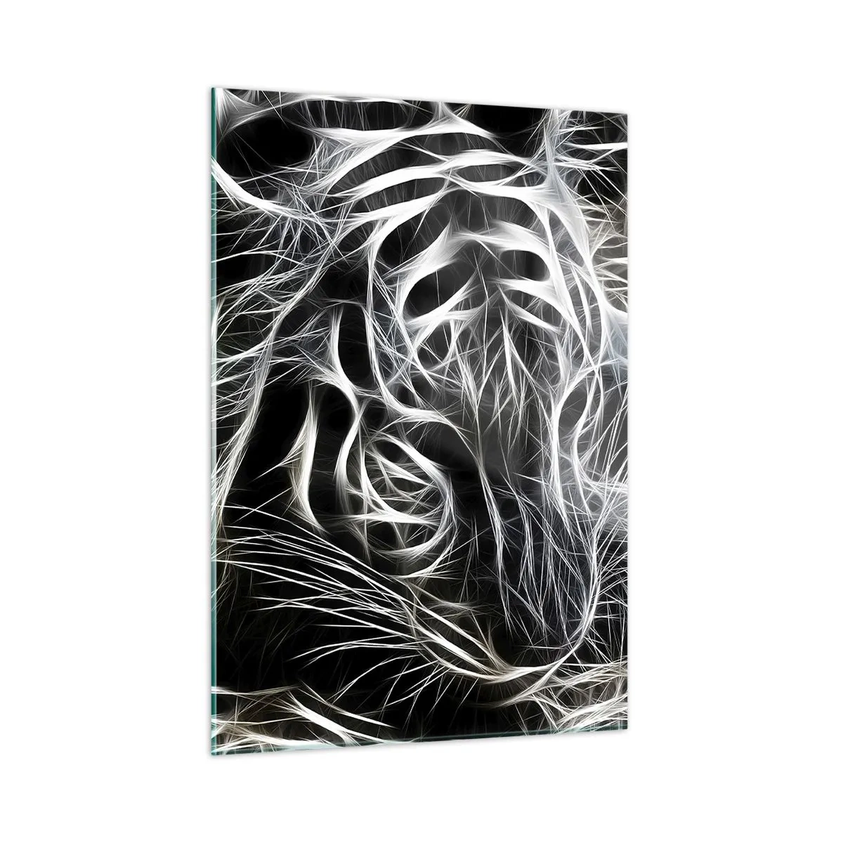 Schilderen op glas - Een onderzoek naar de lichtheid van katten - 50x70 cm