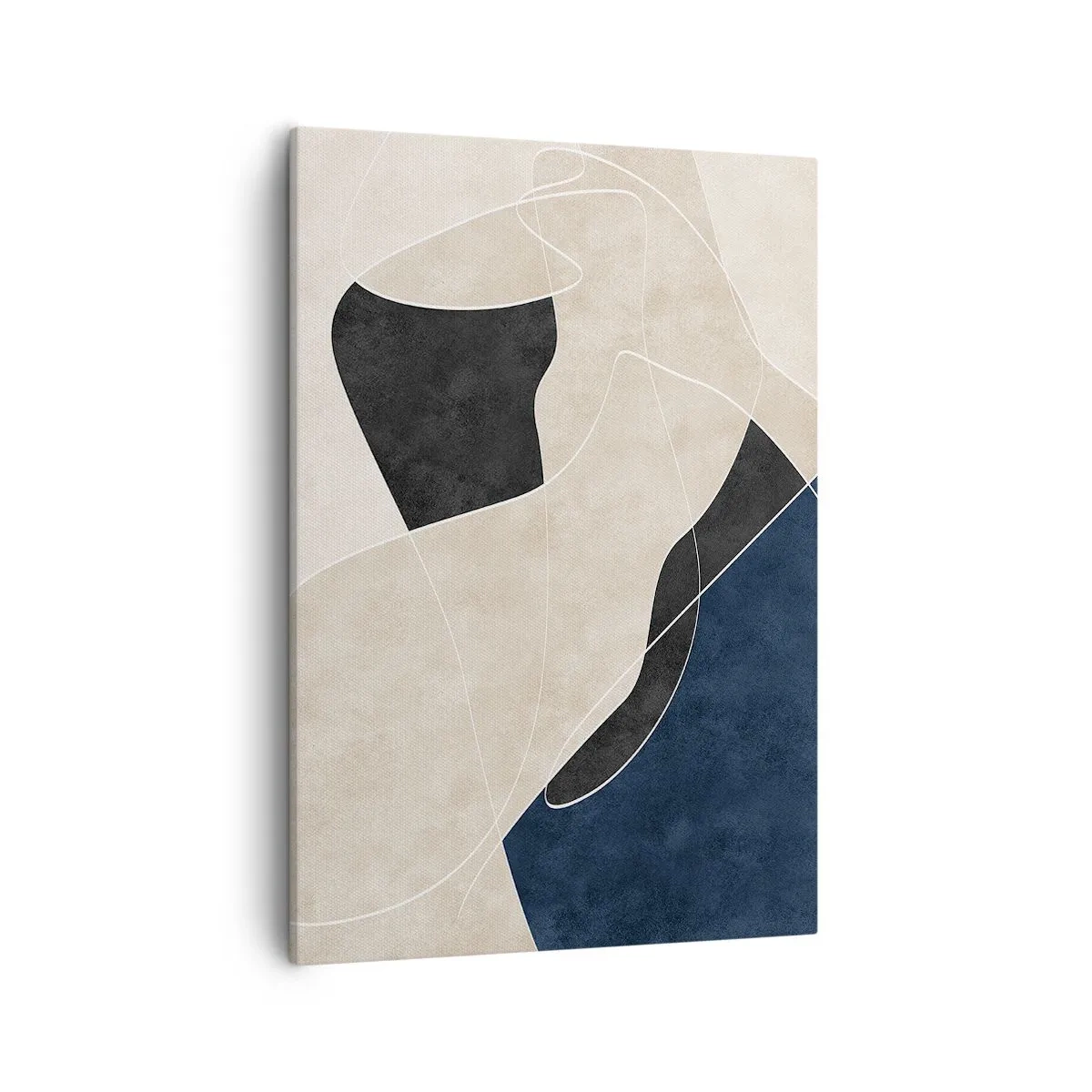 Schilderen op canvas - Abstracte compositie – kleurcontrast - 50x70 cm