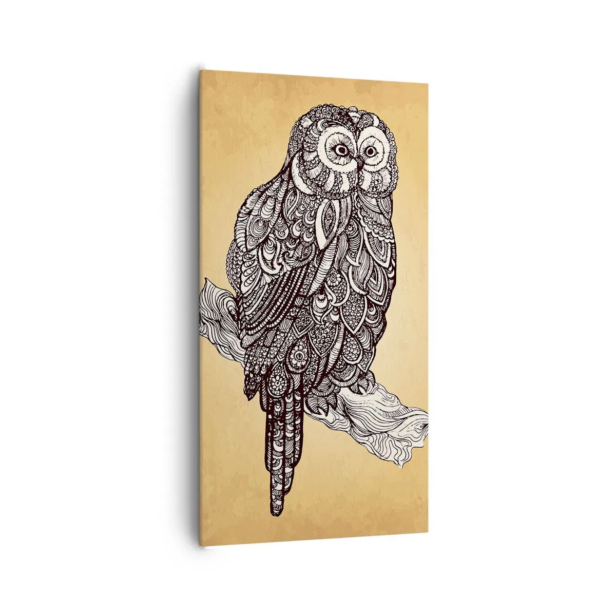Schilderen op canvas - Ingewikkelde ornamenten van wijsheid - 65x120 cm