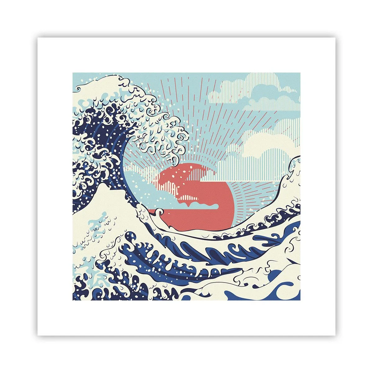 Poster - Van Japanse inspiratie - 30x30 cm