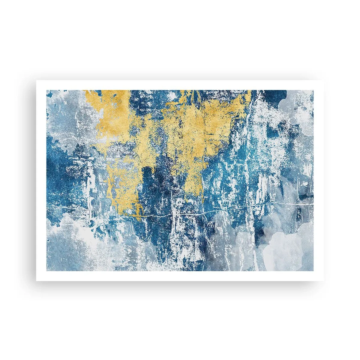 Poster - Abstractie vol met weer - 100x70 cm